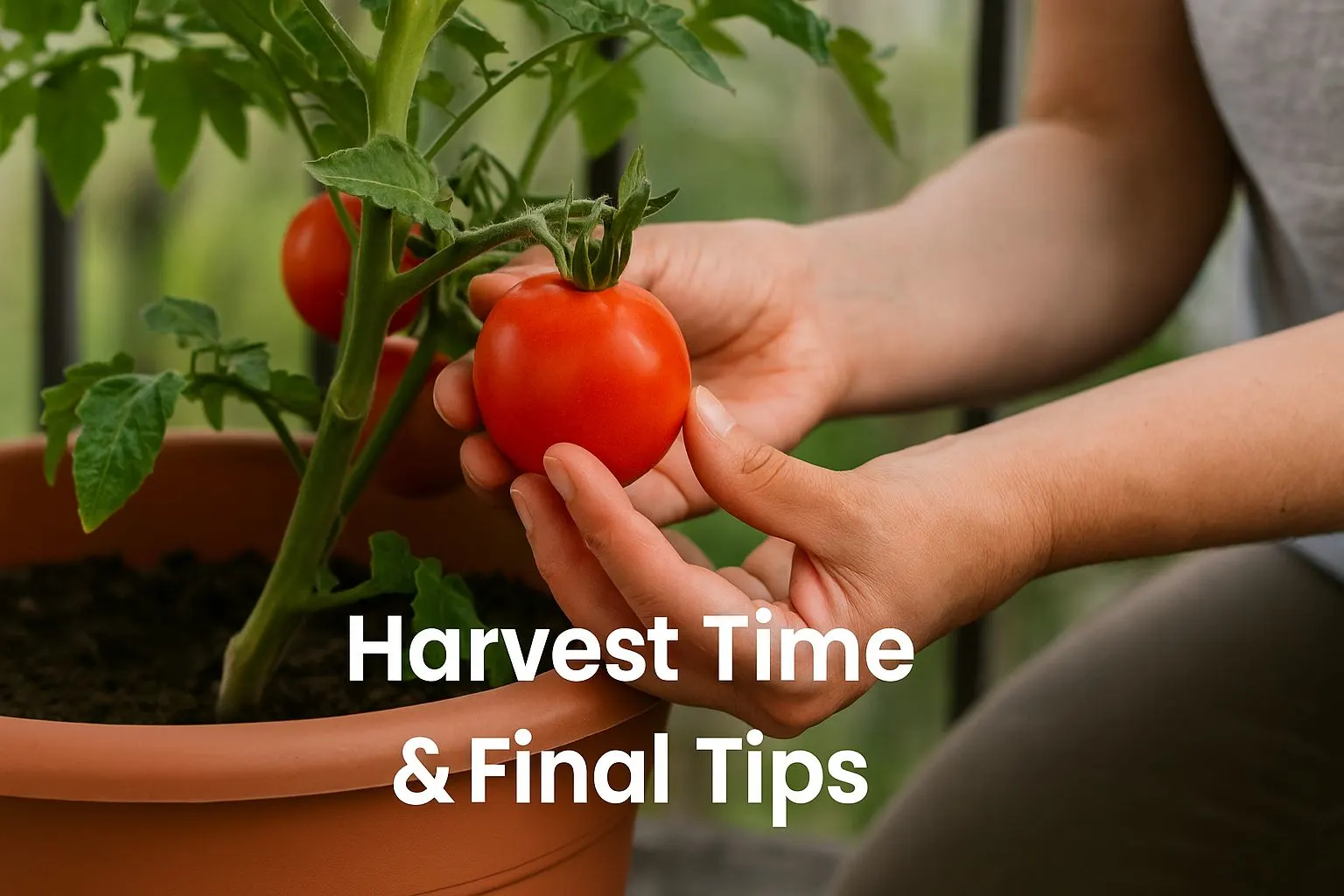 Harvest Time & Final Tips to grow tomato in Balcony garden - Urban Plant